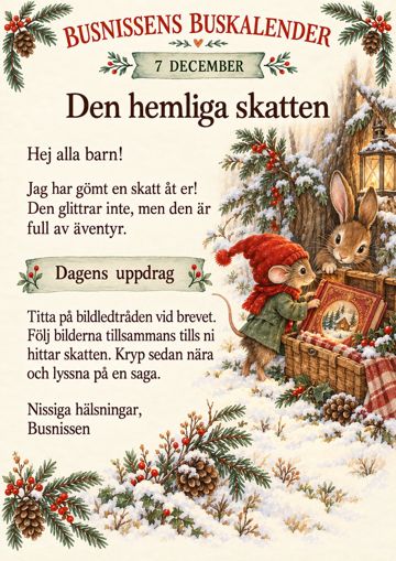 Brev 7 december: Den hemliga skatten
