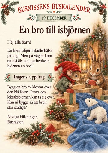 Brev 19 december: En bro till isbjörnen