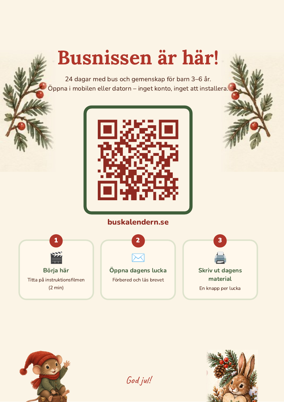Delningsblad med QR-kod