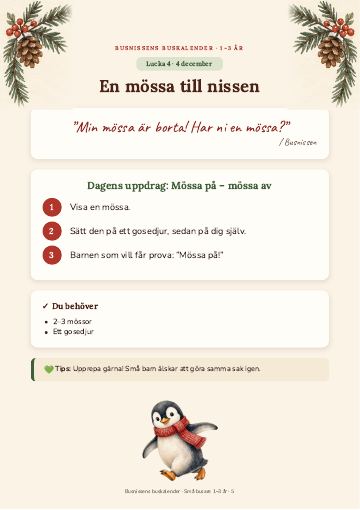 Lucka 4 december: En mössa till nissen