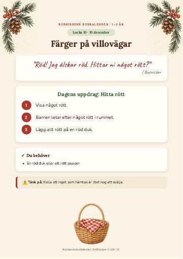 Lucka 10 december: Färger på villovägar