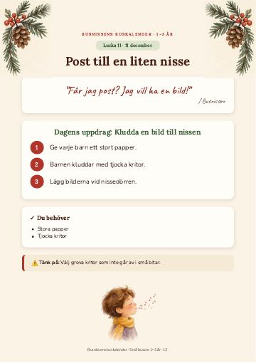 Lucka 11 december: Post till en liten nisse