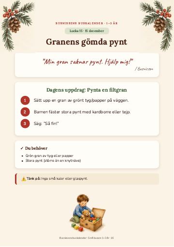 Lucka 15 december: Granens gömda pynt
