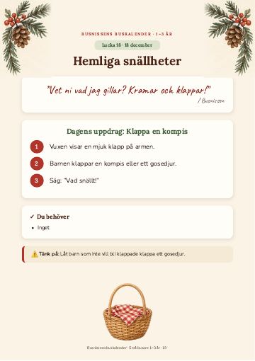 Lucka 18 december: Hemliga snällheter