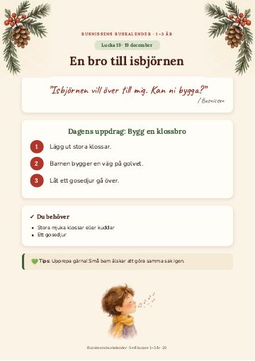 Lucka 19 december: En bro till isbjörnen